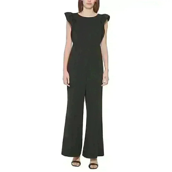 Calvin Klein Pants - NEW! Calvin Klein Women's 14 Flutter-Sleeve Jumpsuit NWT $139